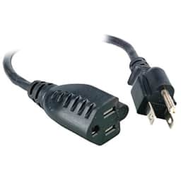 Comprehensive Cable ACP-BK-6 6′ Universal AC Power Extension, Black