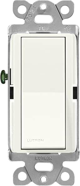 Lutron SC-1PS-BI Claro On/Off Switch, 15-Amp, Single-Pole, SC-1PS-BI, Biscuit