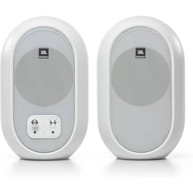 JBL 104 Studio Monitors white