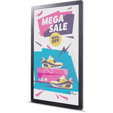 25"ePaper Signage Display 60 colors,reflective,Lan,WiFi