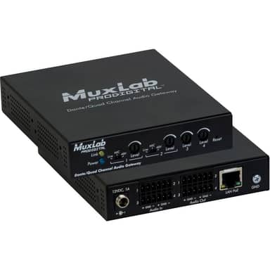 Dante/Quad Channel Audio PoE Gateway