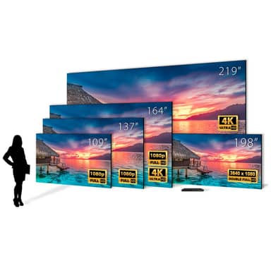 DirecLight Pro Complete, Ultra HD 164", w/wall director MicroLED