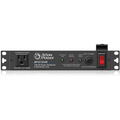 AP-S15HR HALF RACK PWR STRP RF FLT