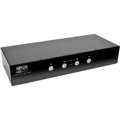 4-Port DisplayPort KVM Switch with Audio, Cables and USB 3.0