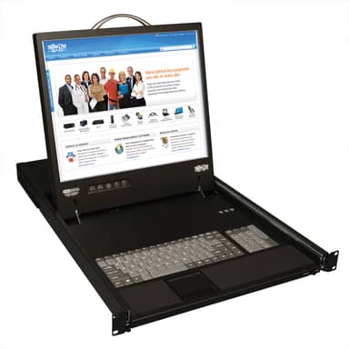 8-port Rack VGA Console Cat5 KVM Switch 1U RM 19 Mon/Kybd/Tchpd
