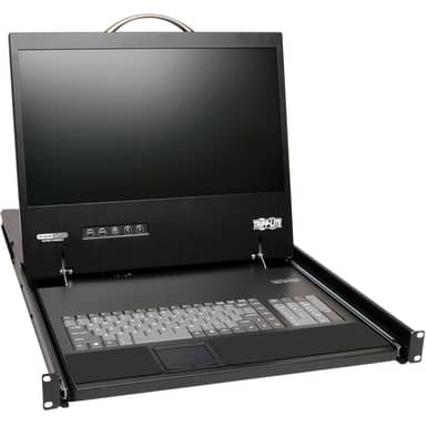 8-port 1+1 user CAT5 IP rack console KVM swith 19"LCD