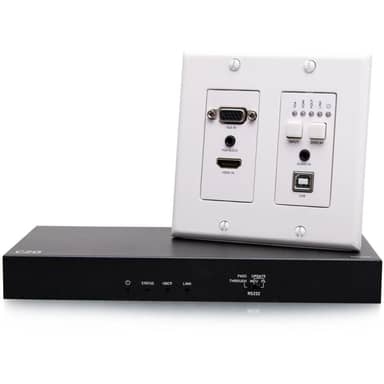 HDBaseT HDMI VGA USB Wall Plate to Box
