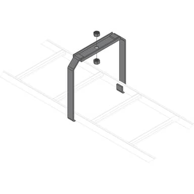 LADDER CENTER BRKT,BLK,6PCS
