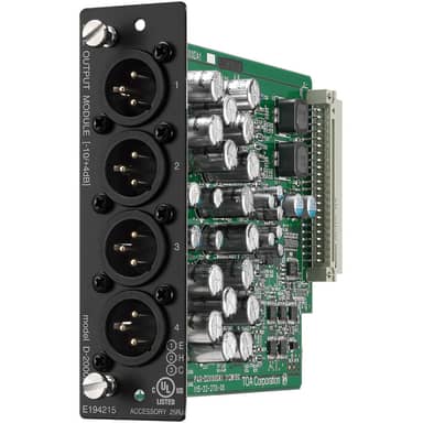 4 Ch Analog Output Module 4 Balanced Line Outputs