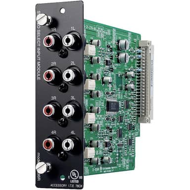 Input module 4 stereo outputs, unbalanced 24-bit A/D
