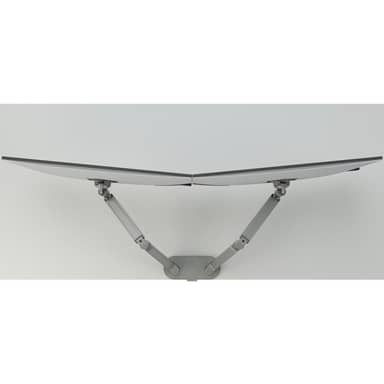 DUAL DYNAMIC MONITOR ARM, SILVER