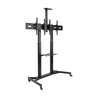 Dual Monitor Rolling Cart