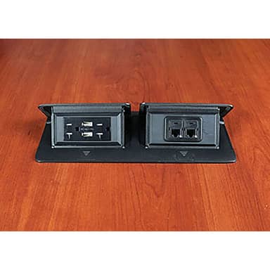DEQUORUM FLIP UP,BLACK 20A USB RECPT COMM MOD