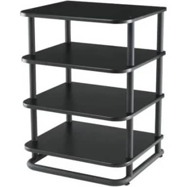 Euro Series 4-Shelf Audio Component Stand, 31" height, Black