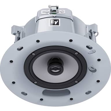 EVID-EC6.2 Two-Way 6.5" Coaxial Ceiling Speaker, White Bezel