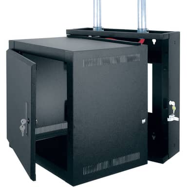 10SP/17D ECONO WALLRACK,BLACK,DOOR