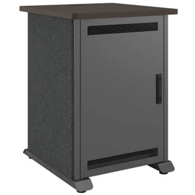 FM,RACK,12RU,27D,A3,GR,CG,SOLID DOOR