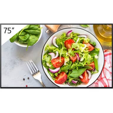 Sony FW75BZ35L 75" 4K 550 Nit 24/7 Display, Black