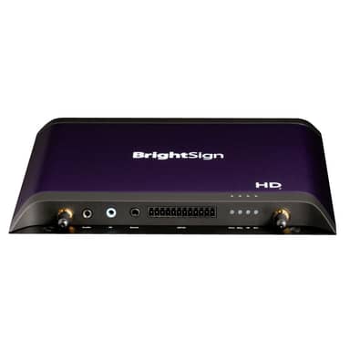 BrightSign HD1026 OS enabled Media Player, Single UHD video decode. USB-A, GPIO