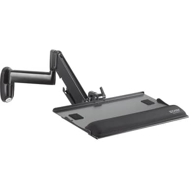 Height adj. dual arm with keyboard