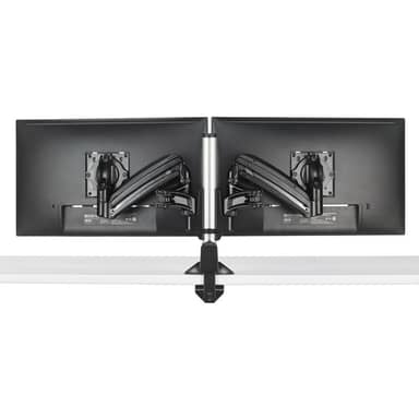 KX CLMN DESK MNT DUAL 2L ARMS BLK