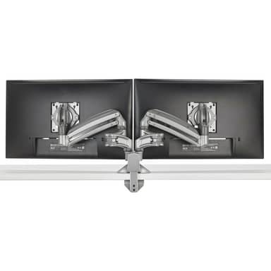 KX DESK MNT DUAL 2L ARMS