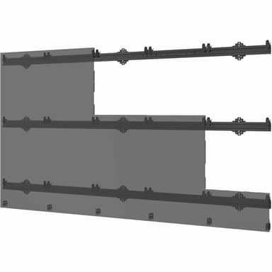 5X5 Universal wall mount for latching dvLED displays 960 mm wide