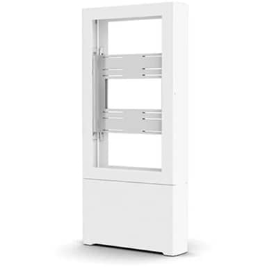 43" PORTRAIT FLOOR KIOSK, WHITE