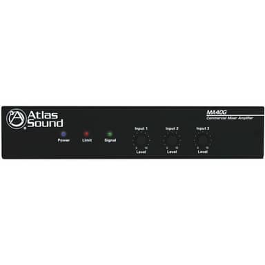 40 Watt 3 Channel Mixer Amplifier with Global Power Supply