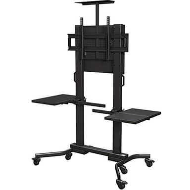 Mobile Cart 800x500 300lbs lock; back panel cover; two side shelf topsh