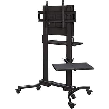 Mobile Cart 800x500 300lbs Sec lock;back panel cover;side front shelf