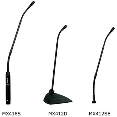Shure MX412D/S Attached Programmable XLR Cable, 10 ft