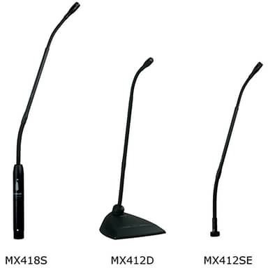 Shure MX418SE Cardioid 18in Gooseneck Cond. Mic Shock Mount