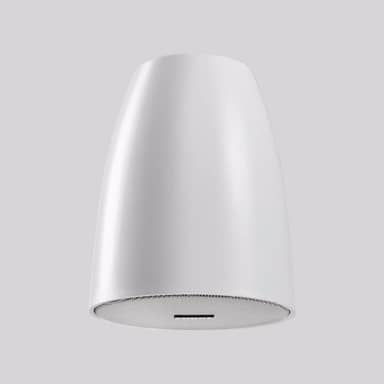 Mini pendant loudspeaker, white, paintable