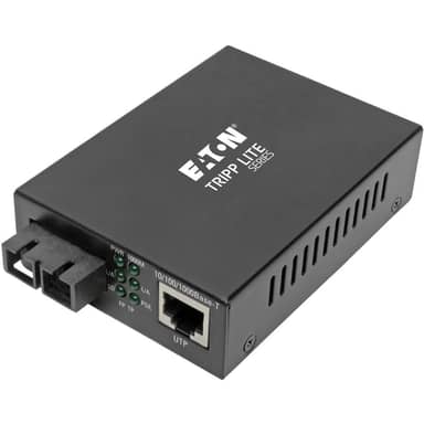 Gigabit Singlemode Fiber to Ethernet Media Converter, POE+ - 10/100/1000