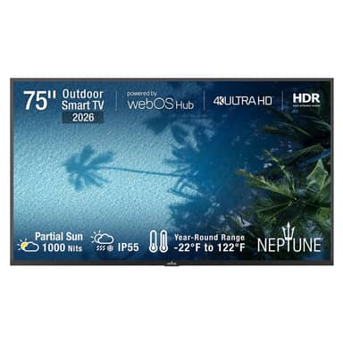 Peerless-AV NT75PS1K 75" Partial Sun Outdoor Smart TV