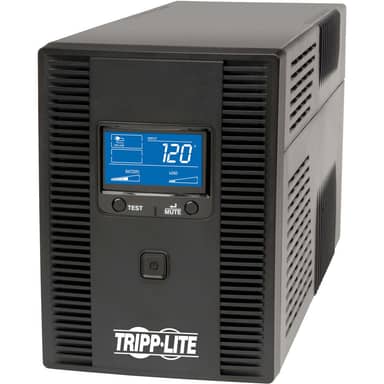 1500VA UPS LCD Battery Back Up Tower AVR 120V USB Coax RJ45