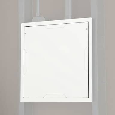 Large In-Wall Storage Box with White Flange and Cover