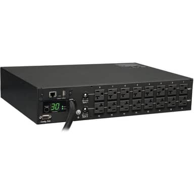 Tripp Lite PDU Monitored 120V 30A 5-15/20R 16 Outlet L5-30P Horizontal