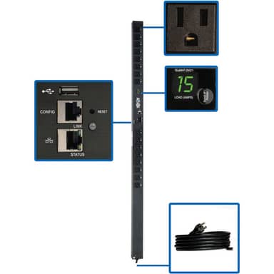 PDU Switched 1.4kW 16 5-15R 120V 15A LX Platform Interface 0URM