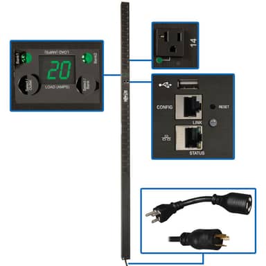 PDU Switched 120V 20A 24 5-15/20R L5-20P LX Interface 0URM TAA