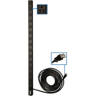 Pwr distribution unit w/sequential outlet turn on basic 12outlet