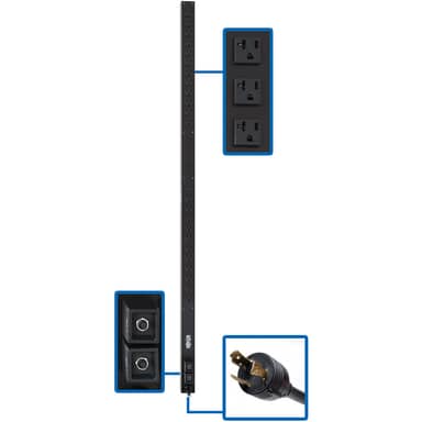 PDU Basic 24 5-15/20R L5-30P 2.9kW 120V 10ft Cord 63.75in 0U