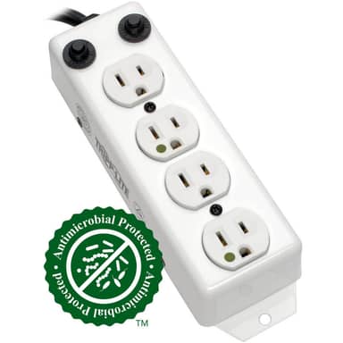 Power Strip Medical 4 Outlet UL1363A 3ft-10ft Coiled Cord