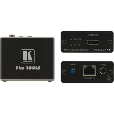 4K HDR HDMI Compact PoC Receiver over Long-Reach DGKat 2.0
