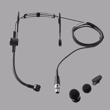 Shure SM39 Black Cardioid Headworn microphone for speech and performance applications, TA4F Terminations
