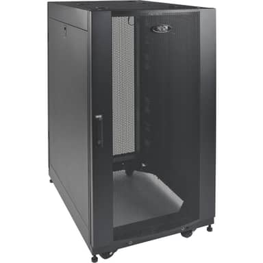 25U SmartRack Shallow Depth Rack Enclosure Cabinet w/Doors &amp; Side Panels