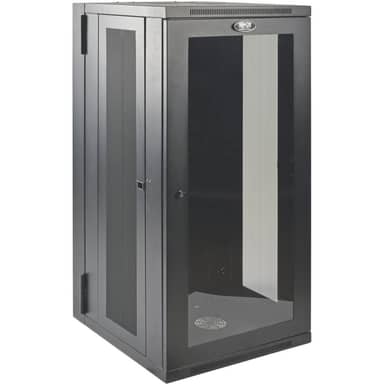 26U Wall Mount Rack Enclosure Cabinet w Hinged Acrylic Window