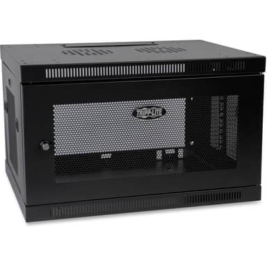 6U Wall Mount Rack Enclosure Cabinet Wallmount with Door and Sides