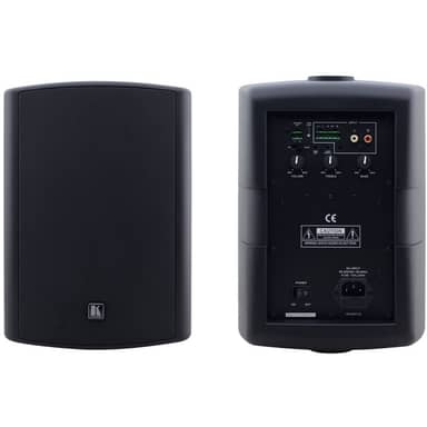 6.5Inch, OnWall 2Way Powered Speakers - Black